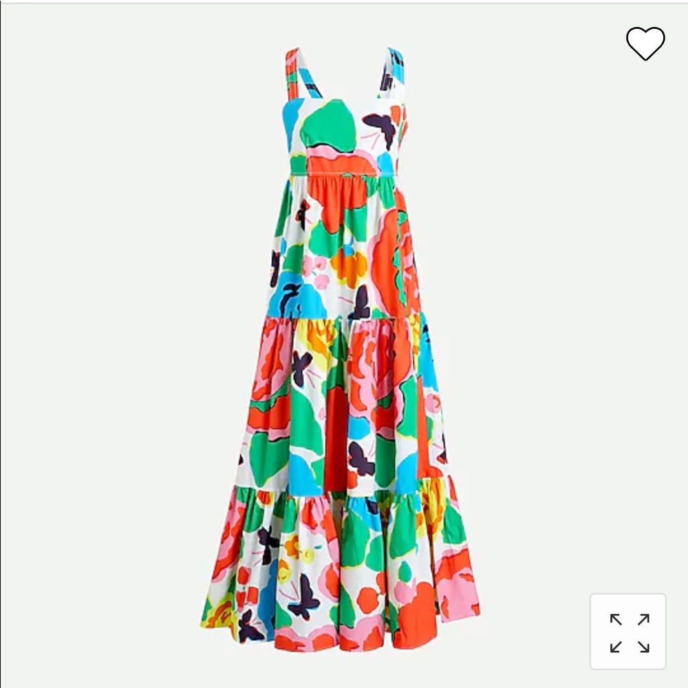J. Crew Ratti Floral Maxi Dress Size 6 Cotton Poplin